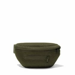 Ace Fanny Pack In Dark Moss Air Mesh -Hot Sale Dagne Dover Store 365 Ace Dark Moss Front FFFFFF