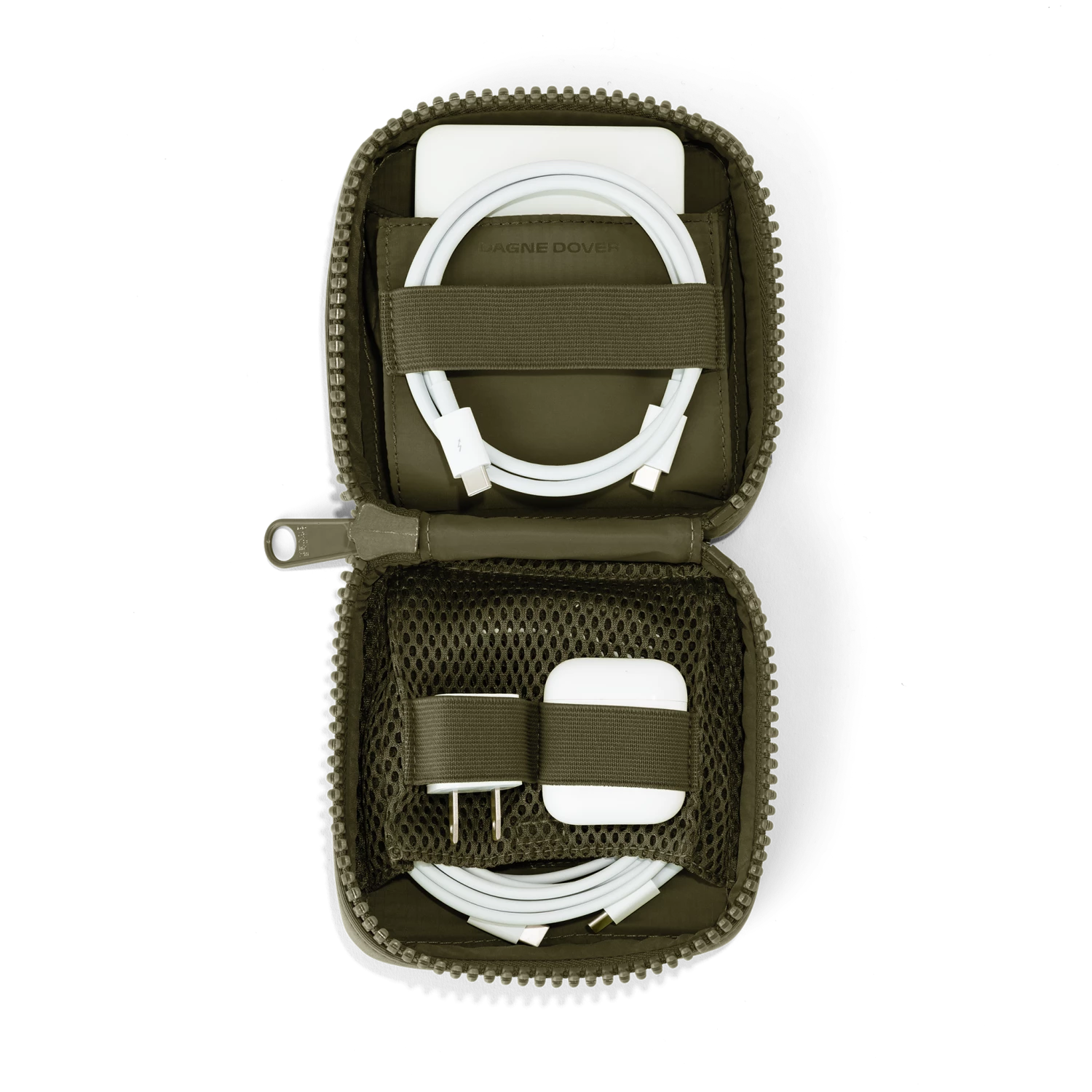 Arlo Tech Organizer In Dark Moss, Small 5 Arlo Tech Organizer In Dark Moss, Small - Image 5