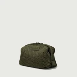 Hunter Toiletry Bag In Dark Moss Air Mesh, Large -Hot Sale Dagne Dover Store 365 Hunter L Dark Moss copy EDEAE8