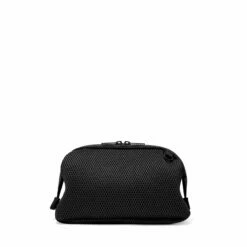 Hunter Toiletry Bag In Onyx Air Mesh, Large -Hot Sale Dagne Dover Store 365 Hunter L Onyx Back FFFFFF