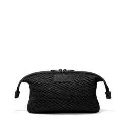 Hunter Toiletry Bag In Onyx Air Mesh, Large -Hot Sale Dagne Dover Store 365 Hunter L Onyx Front Unsnapped FFFFFF