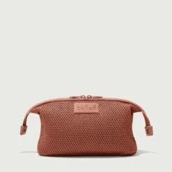 Hunter Toiletry Bag In Warm Dust Air Mesh, Large -Hot Sale Dagne Dover Store 365 Hunter L Warm Dust Front Unsnappedcopy EDEAE8