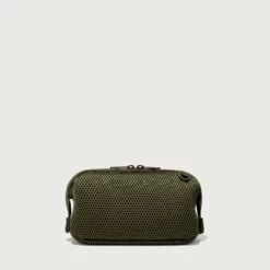 Hunter Toiletry Bag In Dark Moss Air Mesh, Small -Hot Sale Dagne Dover Store 365 Hunter S Dark Moss Backcopy EDEAE8