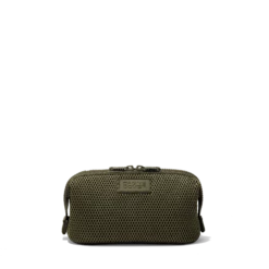 Hunter Toiletry Bag In Dark Moss Air Mesh, Small