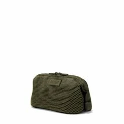 Hunter Toiletry Bag In Dark Moss Air Mesh, Small -Hot Sale Dagne Dover Store 365 Hunter S Dark Moss FFFFFF