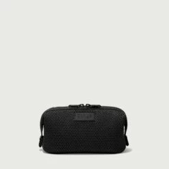 Hunter Toiletry Bag In Onyx Air Mesh, Small -Hot Sale Dagne Dover Store 365 Hunter S Onyx Frontcopy EDEAE8