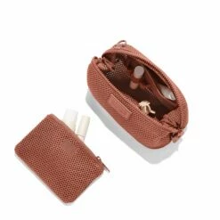 Hunter Toiletry Bag In Warm Dust Air Mesh, Small -Hot Sale Dagne Dover Store 365 Hunter S Warm Dust Aerial Acc Bags FFFFFF