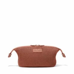 Hunter Toiletry Bag In Warm Dust Air Mesh, Small -Hot Sale Dagne Dover Store 365 Hunter S Warm Dust Front Unsnapped FFFFFF