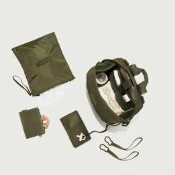 Indi Diaper Backpack In Dark Moss Air Mesh, Large -Hot Sale Dagne Dover Store 365 Indi L Dark Moss Aerialcopy EDEAE8