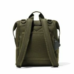 Indi Diaper Backpack In Dark Moss Air Mesh, Large -Hot Sale Dagne Dover Store 365 Indi L Dark Moss Back FFFFFF