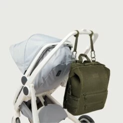 Indi Diaper Backpack In Dark Moss Air Mesh, Large -Hot Sale Dagne Dover Store 365 Indi L Dark Moss Strollercopy EDEAE8