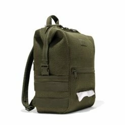 Indi Diaper Backpack In Dark Moss Air Mesh, Large -Hot Sale Dagne Dover Store 365 Indi L Dark Moss Wipes FFFFFF