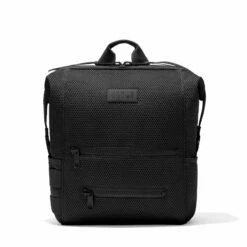 Indi Diaper Backpack In Onyx Air Mesh, Large -Hot Sale Dagne Dover Store 365 Indi L Onyx Front FFFFFF