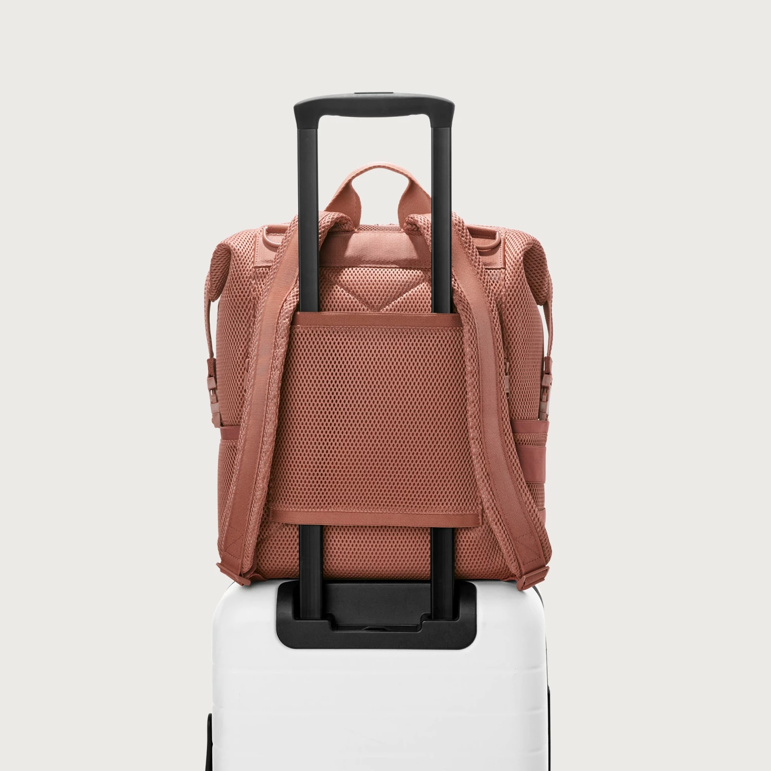 Indi Diaper Backpack In Warm Dust Air Mesh, Large 9 Indi Diaper Backpack In Warm Dust Air Mesh, Large - Image 9