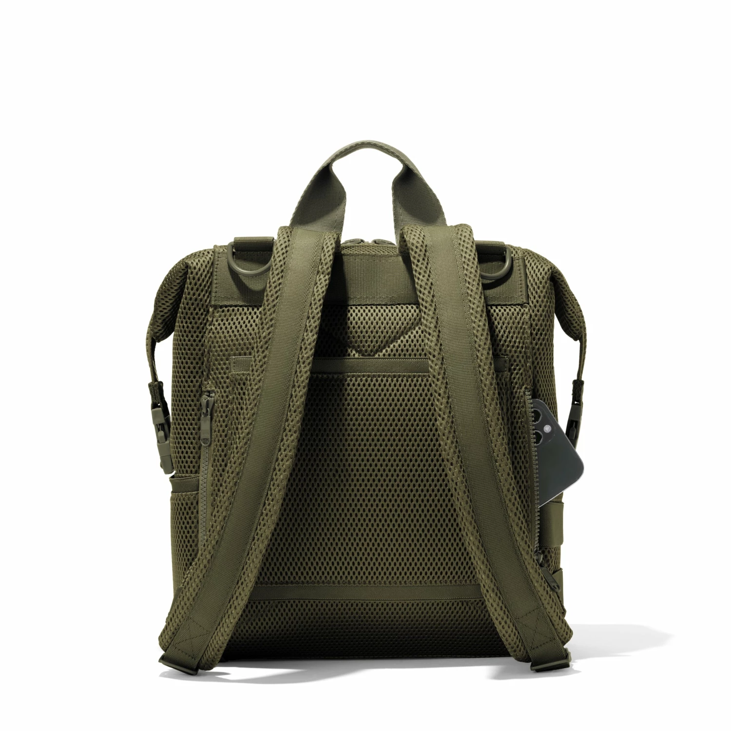 Indi Diaper Backpack In Dark Moss Air Mesh, Medium 13 Indi Diaper Backpack In Dark Moss Air Mesh, Medium - Image 13