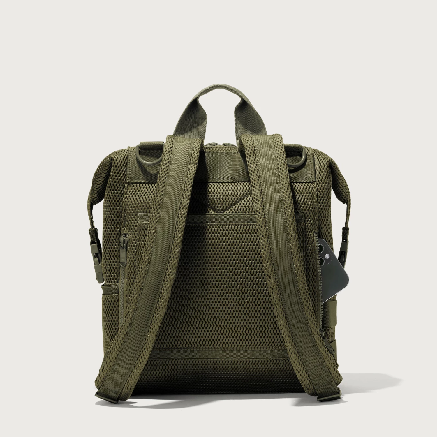 Indi Diaper Backpack In Dark Moss Air Mesh, Medium 5 Indi Diaper Backpack In Dark Moss Air Mesh, Medium - Image 5