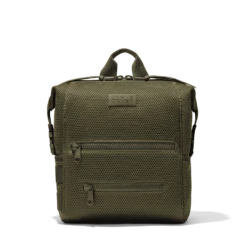Indi Diaper Backpack In Dark Moss Air Mesh, Medium
