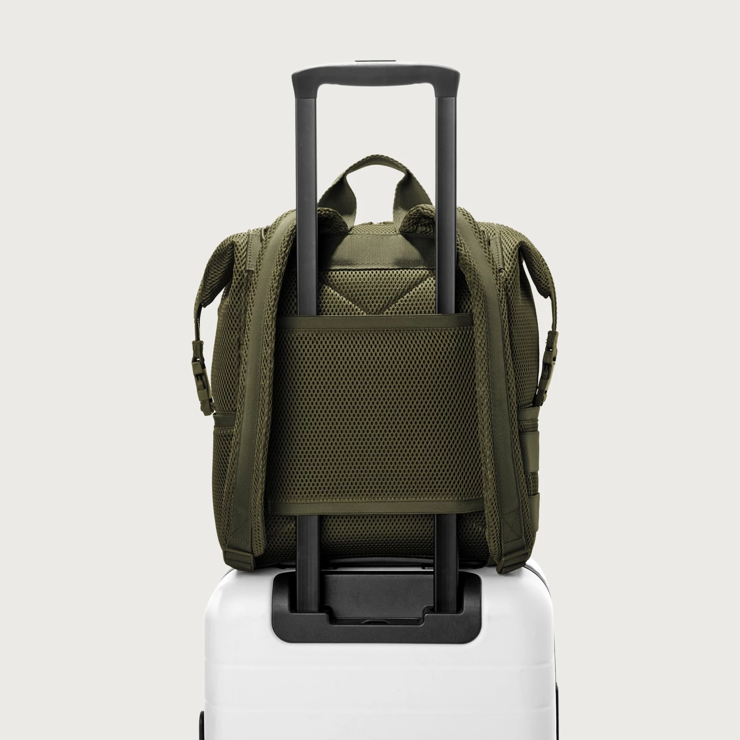 Indi Diaper Backpack In Dark Moss Air Mesh, Medium 9 Indi Diaper Backpack In Dark Moss Air Mesh, Medium - Image 9