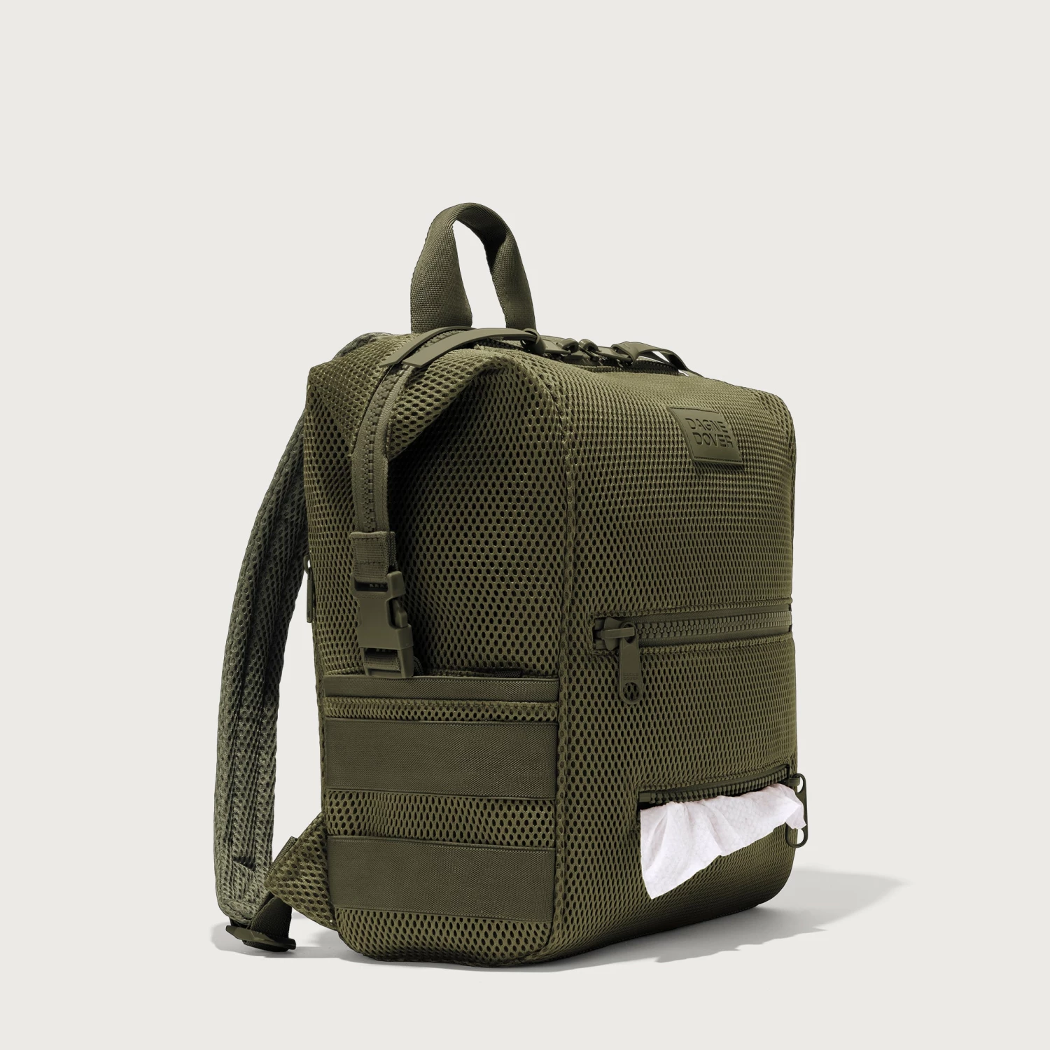 Indi Diaper Backpack In Dark Moss Air Mesh, Medium 7 Indi Diaper Backpack In Dark Moss Air Mesh, Medium - Image 7