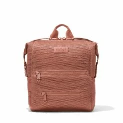Indi Diaper Backpack In Warm Dust Air Mesh, Medium -Hot Sale Dagne Dover Store 365 Indi M Warm Dust Front FFFFFF