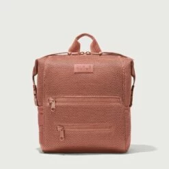 Indi Diaper Backpack In Warm Dust Air Mesh, Medium -Hot Sale Dagne Dover Store 365 Indi M Warm Dust Frontcopy EDEAE8
