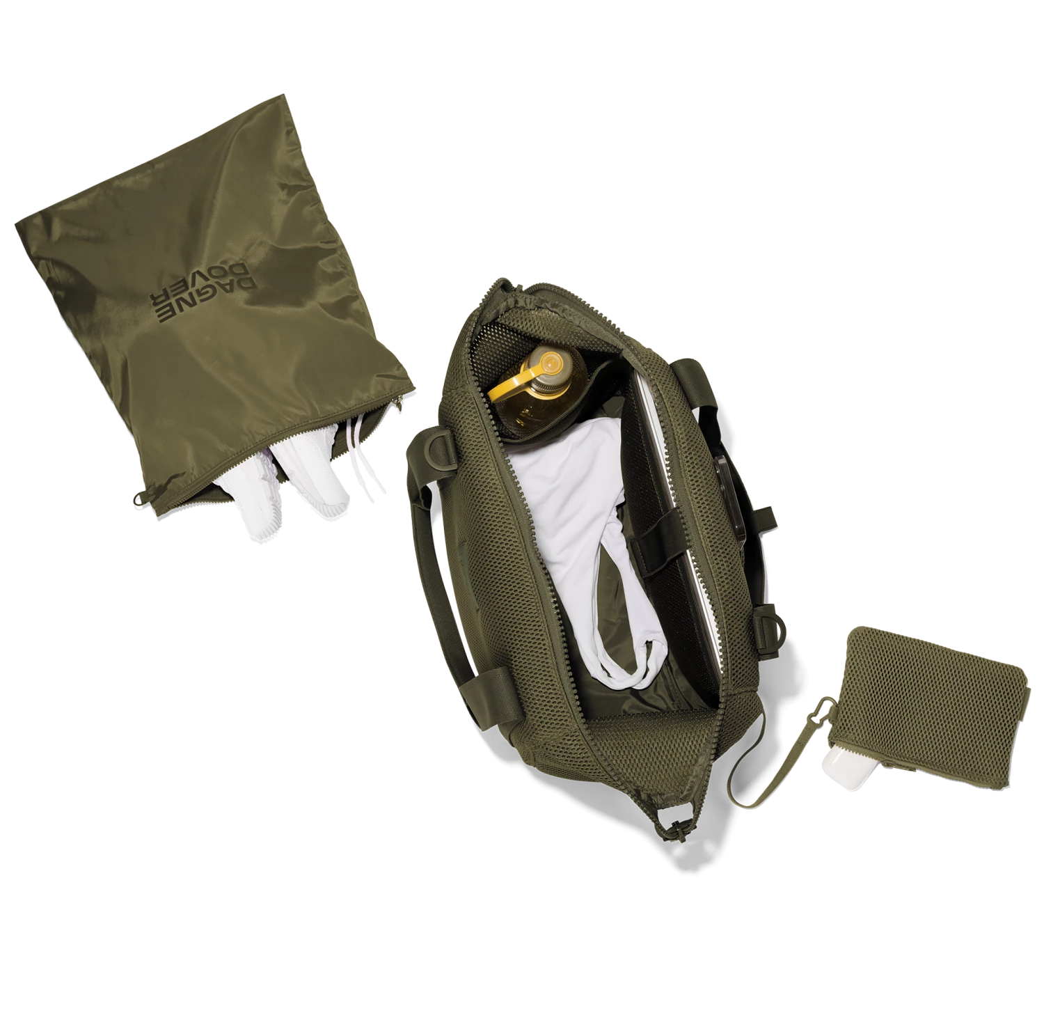 Landon Carryall In Dark Moss Air Mesh, Medium 2 Landon Carryall In Dark Moss Air Mesh, Medium - Image 2