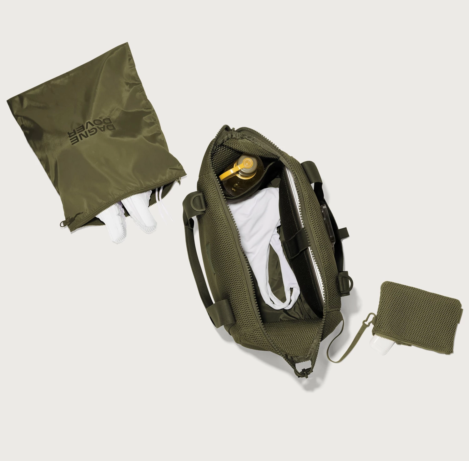 Landon Carryall In Dark Moss Air Mesh, Medium 9 Landon Carryall In Dark Moss Air Mesh, Medium - Image 9