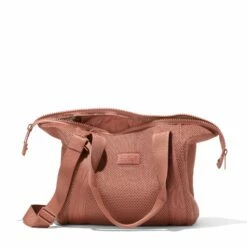 Landon Carryall In Warm Dust Air Mesh, Medium -Hot Sale Dagne Dover Store 365 Landon M Warm Dust Bag Open FFFFFF