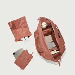 Landon Carryall In Warm Dust Air Mesh, Extra Large -Hot Sale Dagne Dover Store 365 Landon XL Warm Dust Aerialcopy EDEAE8