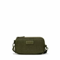 Mara Phone Sling In Dark Moss Air Mesh -Hot Sale Dagne Dover Store 365 Mara Dark Moss Front FFFFFF
