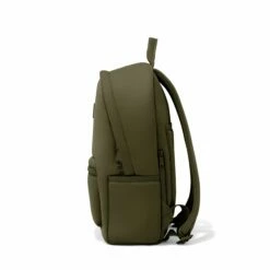 Dakota Backpack In Dark Moss, Medium -Hot Sale Dagne Dover Store 365Neoprene Dakota DarkMoss M Side FFFFFF
