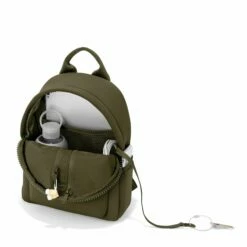 Dakota Backpack In Dark Moss, Small -Hot Sale Dagne Dover Store 365Neoprene Dakota DarkMoss S Topdown FFFFFF