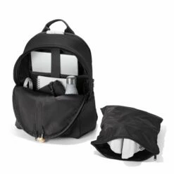 Dakota Backpack In Onyx, Large -Hot Sale Dagne Dover Store 365Neoprene Dakota Onyx L Front 1 FFFFFF