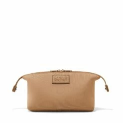 Hunter Toiletry Bag In Camel, Large -Hot Sale Dagne Dover Store 365Neoprene Hunter Camel L FrontUnsnapped FFFFFF