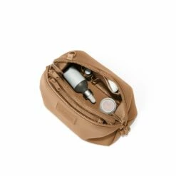 Hunter Toiletry Bag In Camel, Large -Hot Sale Dagne Dover Store 365Neoprene Hunter Camel L Topdown FFFFFF