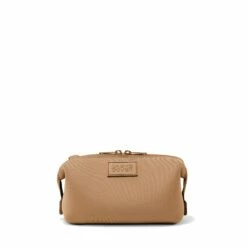 Hunter Toiletry Bag In Camel, Small -Hot Sale Dagne Dover Store 365Neoprene Hunter Camel S FrontSnapped FFFFFF