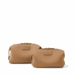 Hunter Toiletry Bag In Camel, Large -Hot Sale Dagne Dover Store 365Neoprene Hunter Camel S SizeComparison 2 FFFFFF 29030b9b 61c5 436d 8c0a 6de8d0995f31