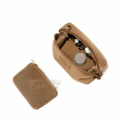 Hunter Toiletry Bag In Camel, Small -Hot Sale Dagne Dover Store 365Neoprene Hunter Camel S TopdownwithPouch FFFFFF