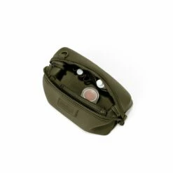 Hunter Toiletry Bag In Dark Moss, Small -Hot Sale Dagne Dover Store 365Neoprene Hunter DarkMoss S Topdown FFFFFF