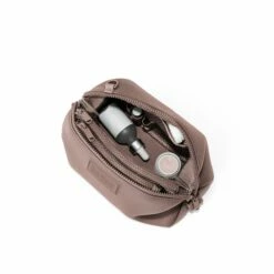 Hunter Toiletry Bag In Dune, Large -Hot Sale Dagne Dover Store 365Neoprene Hunter Dune L Topdown FFFFFF