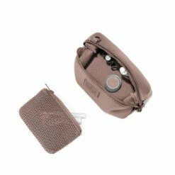 Hunter Toiletry Bag In Dune, Small -Hot Sale Dagne Dover Store 365Neoprene Hunter Dune S TopdownwithPouch FFFFFF