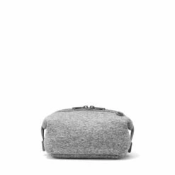 Hunter Toiletry Bag In Heather Grey, Small -Hot Sale Dagne Dover Store 365Neoprene Hunter HeatherGrey S Back FFFFFF
