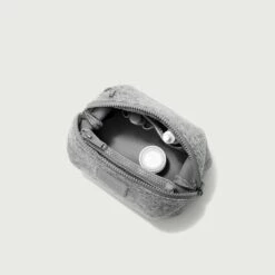 Hunter Toiletry Bag In Heather Grey, Small -Hot Sale Dagne Dover Store 365Neoprene Hunter HeatherGrey S Topdown EDEAE8