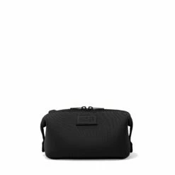 Hunter Toiletry Bag In Onyx, Small -Hot Sale Dagne Dover Store 365Neoprene Hunter Onyx S FrontSnapped FFFFFF
