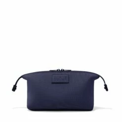 Hunter Toiletry Bag In Storm, Large -Hot Sale Dagne Dover Store 365Neoprene Hunter Storm L FrontUnsnapped FFFFFF