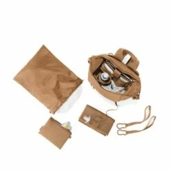 Indi Diaper Backpack In Camel, Small -Hot Sale Dagne Dover Store 365Neoprene Indi Camel S Topdown FFFFFF