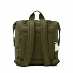 Indi Diaper Backpack In Dark Moss, Large -Hot Sale Dagne Dover Store 365Neoprene Indi DarkMoss L Back FFFFFF