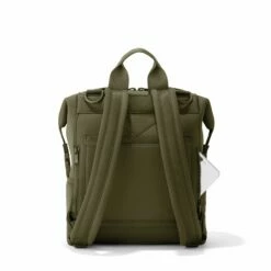 Indi Diaper Backpack In Dark Moss, Medium -Hot Sale Dagne Dover Store 365Neoprene Indi DarkMoss M Back FFFFFF
