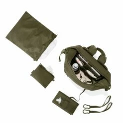 Indi Diaper Backpack In Dark Moss, Medium -Hot Sale Dagne Dover Store 365Neoprene Indi DarkMoss M Topdown FFFFFF