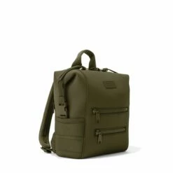 Indi Diaper Backpack In Dark Moss, Small -Hot Sale Dagne Dover Store 365Neoprene Indi DarkMoss S 3 4 FFFFFF